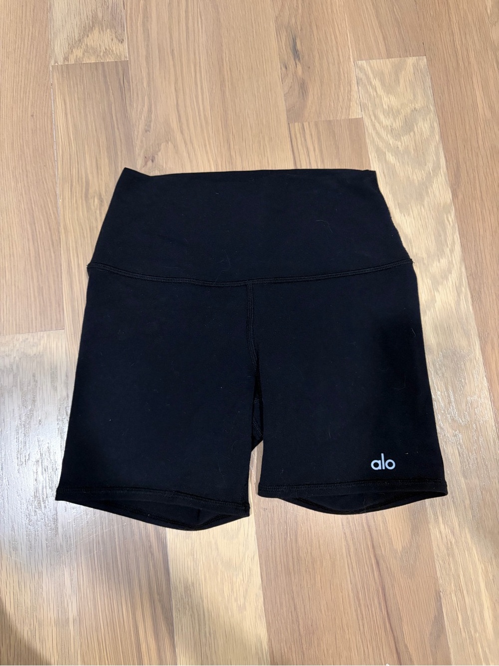 ALO Yoga Black High-Rise Bike Shorts
